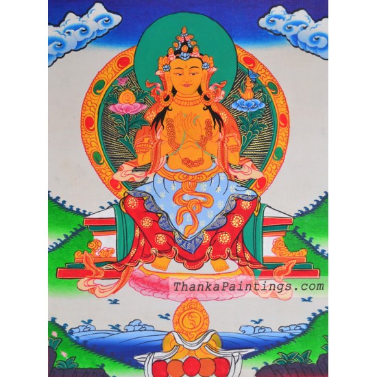 Maitreya Buddha Figure Thangka