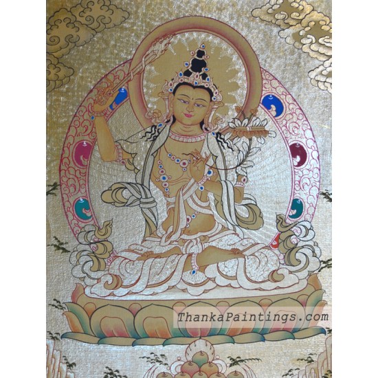 Manjushri Gold Thanka