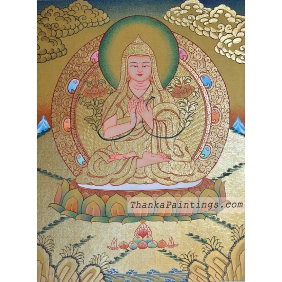 Tsongkhapa Gold Thanka