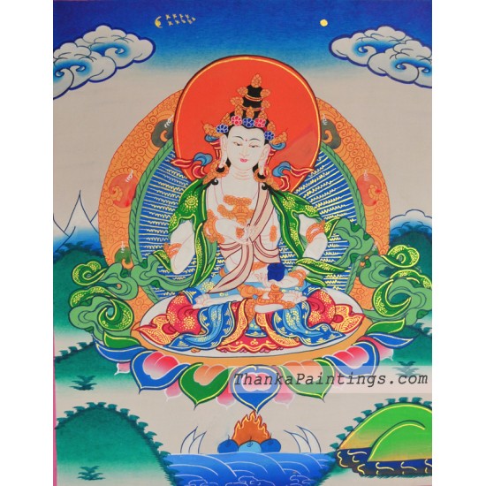 Vajrasattva Figure Thangka