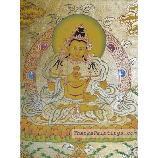 Vajrasattva Gold Thangka