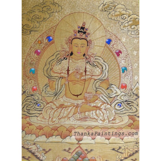 Vajrasattva Gold Thangka